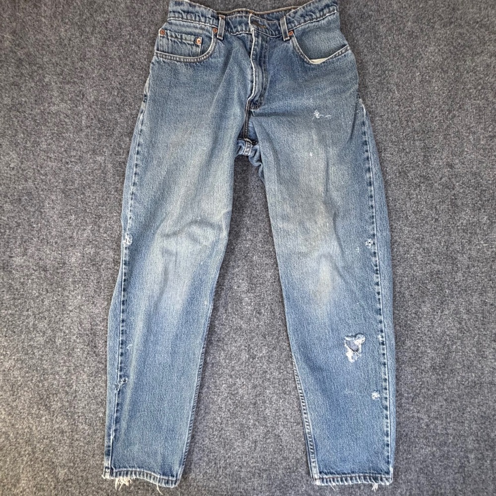 VTG Levis 560 Loose Fit Tapered Leg Jeans 31x32 Distressed Blue Denim 90s 0398